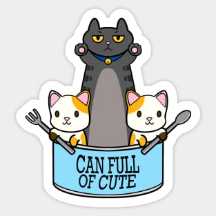 Can full of cute cats Sticker